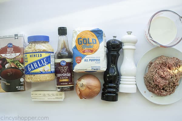 Ingredients for Hobo Gravy