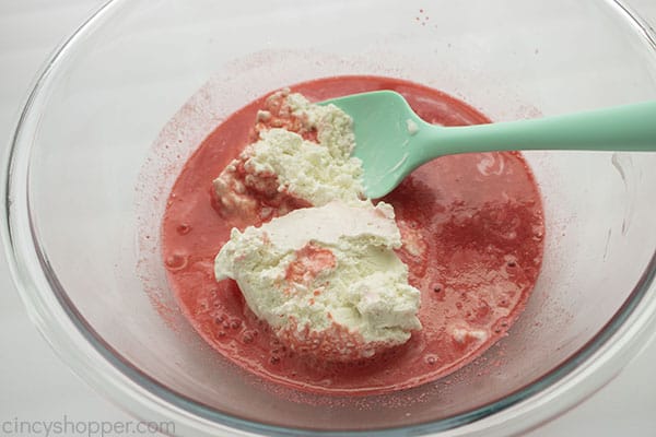 Jello with ice cream for mold salad