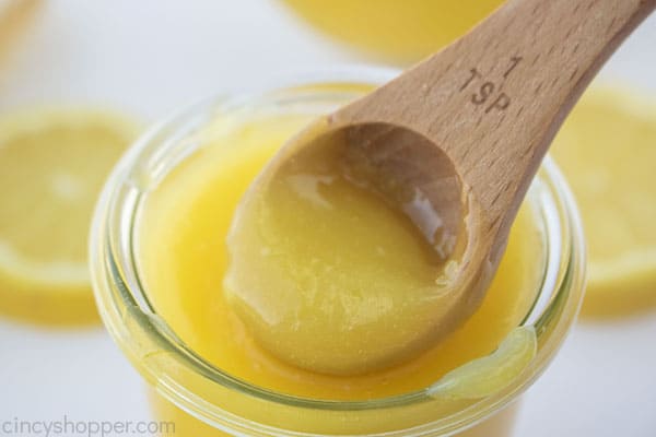 Best lemon curd on a spoon