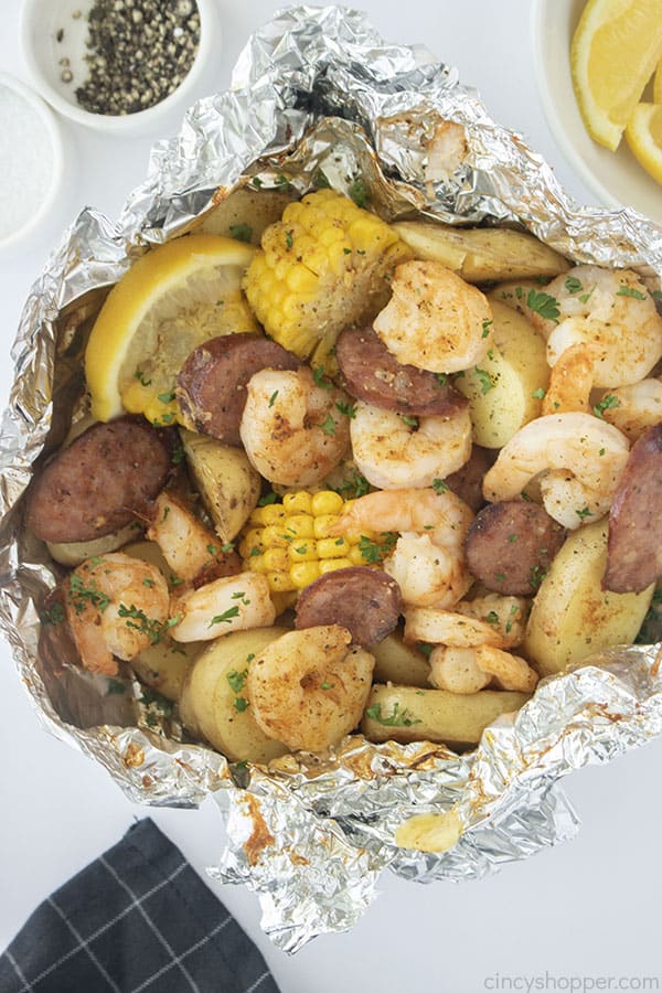 Low Country Boil Packets with shrimp