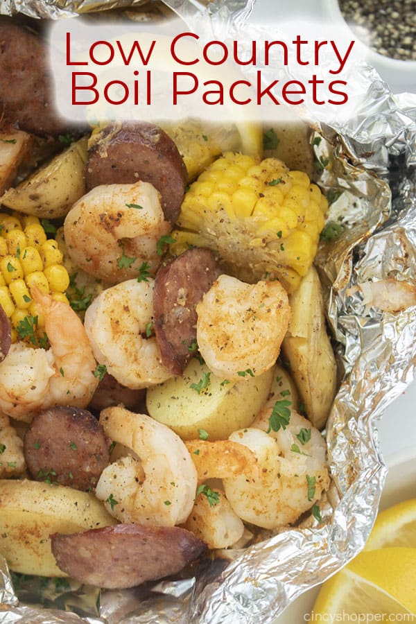 Text on image Low Country Boil Packets