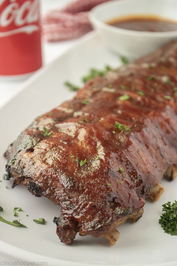 Rack of BBQ Slow Cooker Coca Cola Ribs