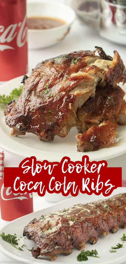 Long pin text Slow Cooker Coca Cola Ribs