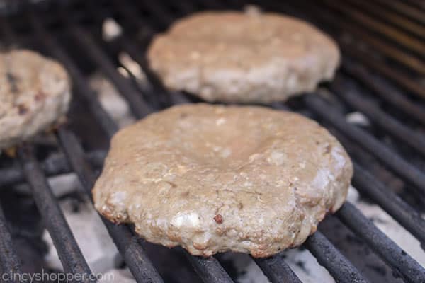 Hamburger on the grill