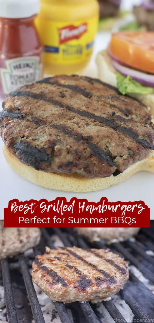 Long pin Best Grilled Hamburgers Perfect for Sumer BBQs