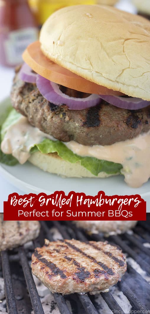 Long pin Best Grilled Hamburgers Perfect for Sumer BBQs