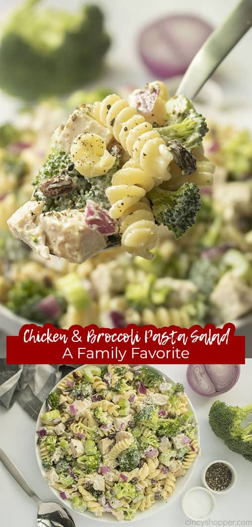 Long pin Chicken & Broccoli Pasta Salad A Family Favorite