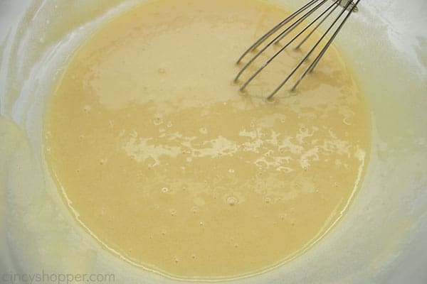 Custard mixed for pie