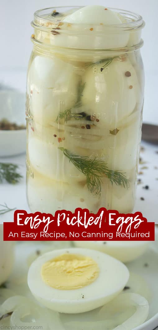 Long pin collage Easy Pickled Eggs an Easy Recipe, No Canning Required