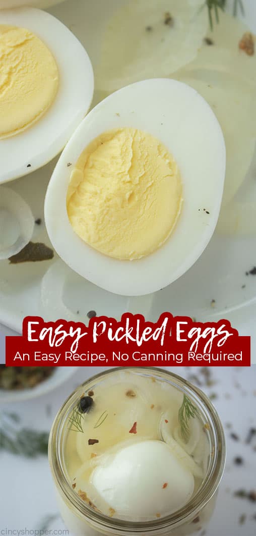 Long pin collage Easy Pickled Eggs an Easy Recipe, No Canning Required