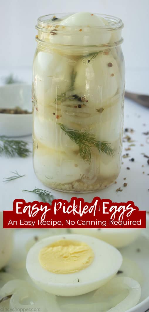 Long pin collage Easy Pickled Eggs an Easy Recipe, No Canning Required