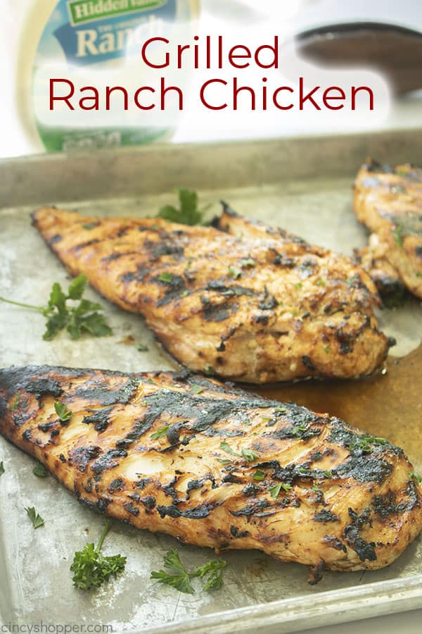Text on image Grilled Ranch Chicken