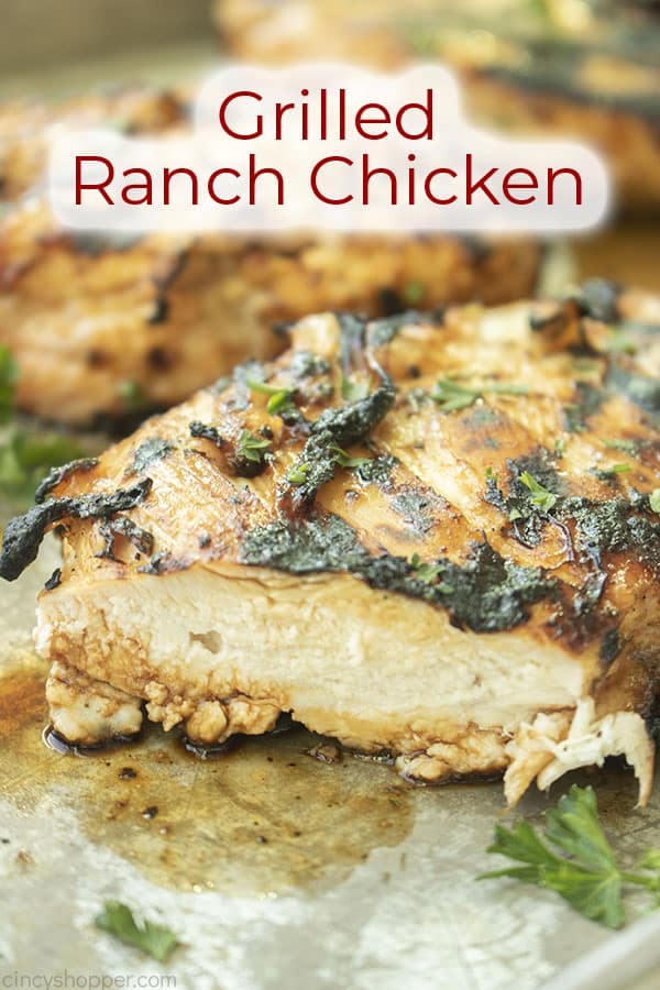 Text on image Grilled Ranch Chicken