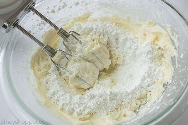 Sugar added to buttercream frosting