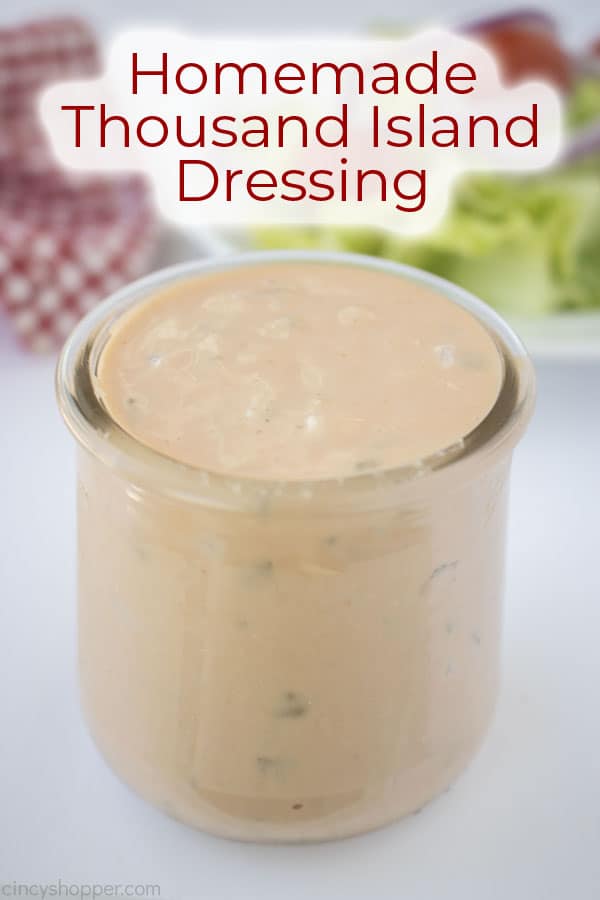 Text on image Homemade Thousand Island Dressing