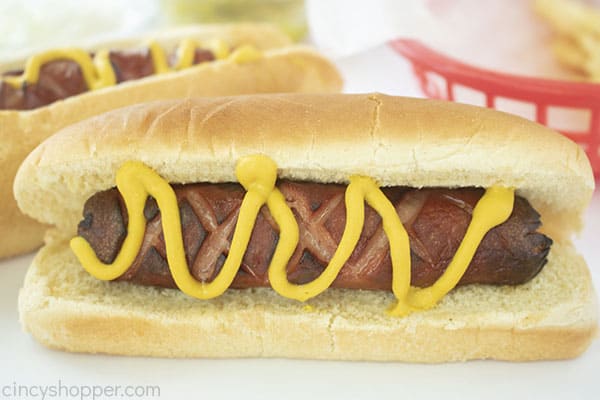 Air Fried hot dog 