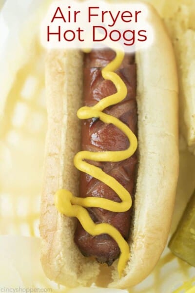 Air Fryer Hot Dogs - CincyShopper