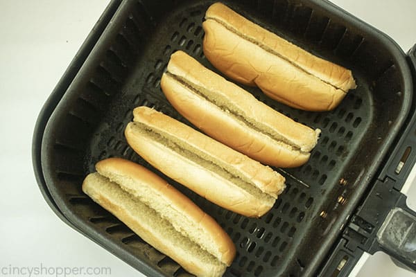 Hot dogs in air fryer