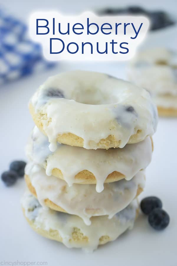 Text on image Blueberry Donuts