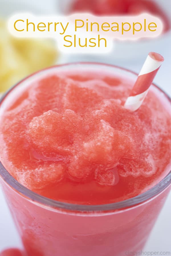 Text on image Cherry Pineapple Slush