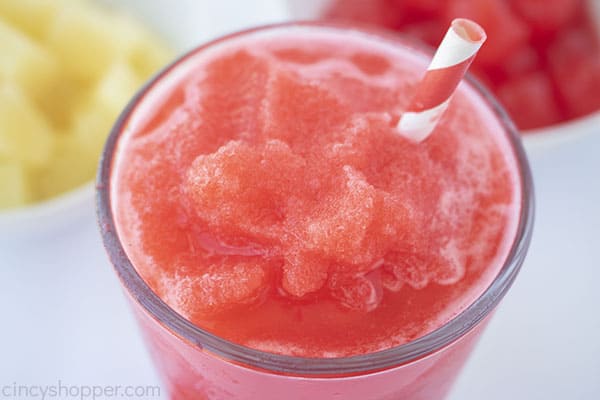 Cherry slushy overhead