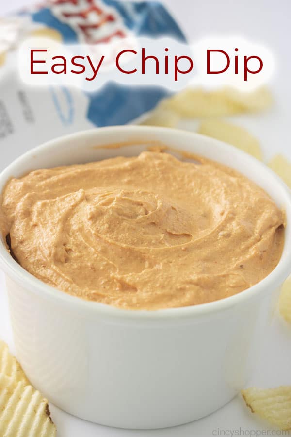 Text on image Easy Chip Dip