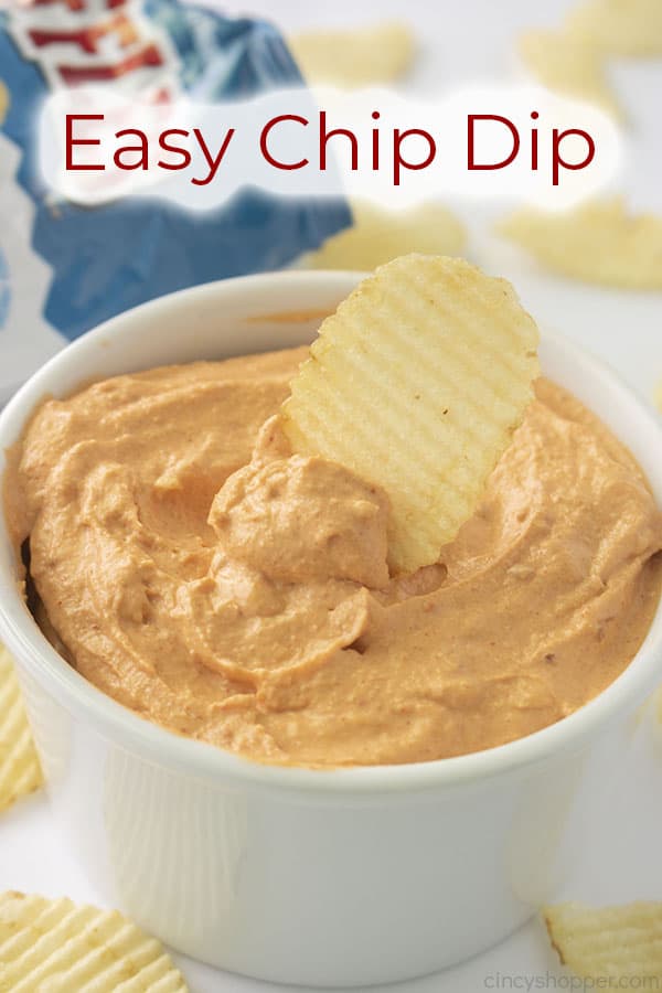 Text on image Easy Chip Dip