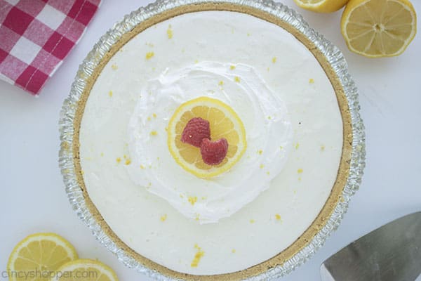 No Bake Lemonade Frozen Pie