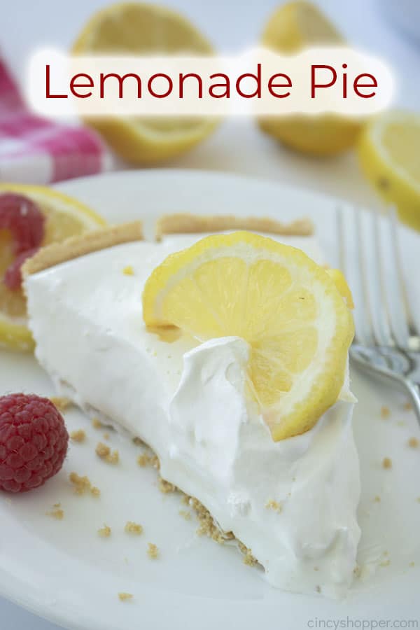 Text on image Lemonade Pie