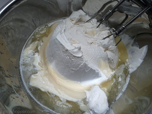 Lemon Icebox Pie Ingredients in a bowl