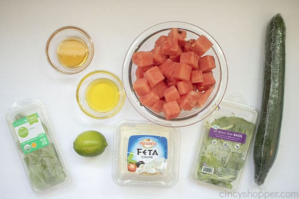 Ingredients for Watermelon Salad