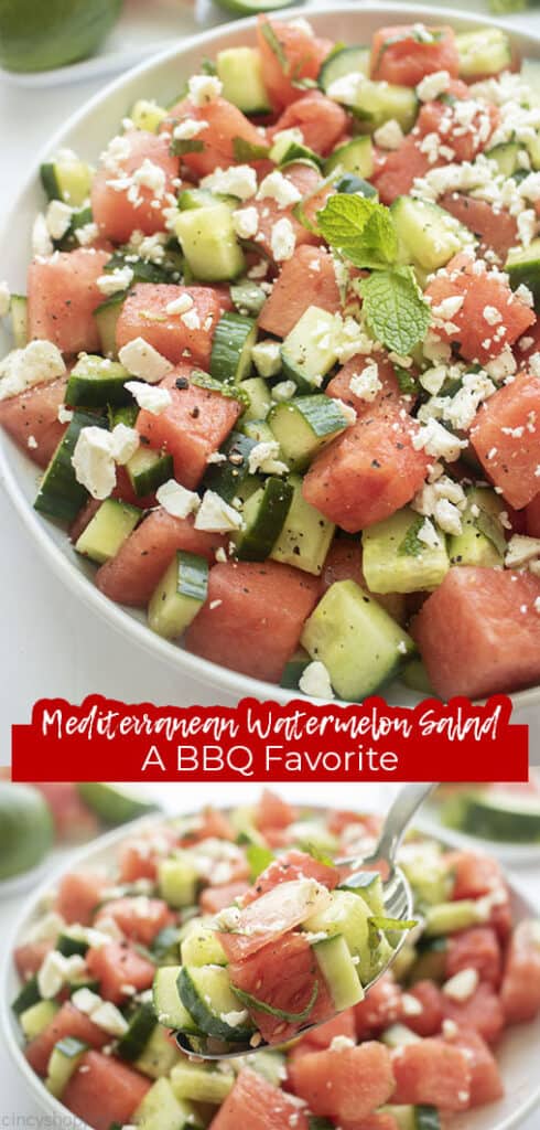 Mediterranean Watermelon Salad Cincyshopper