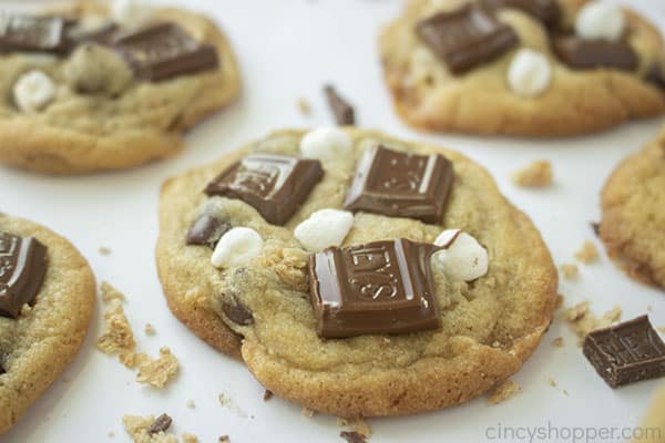 Soft and chewy S'mores Cookies