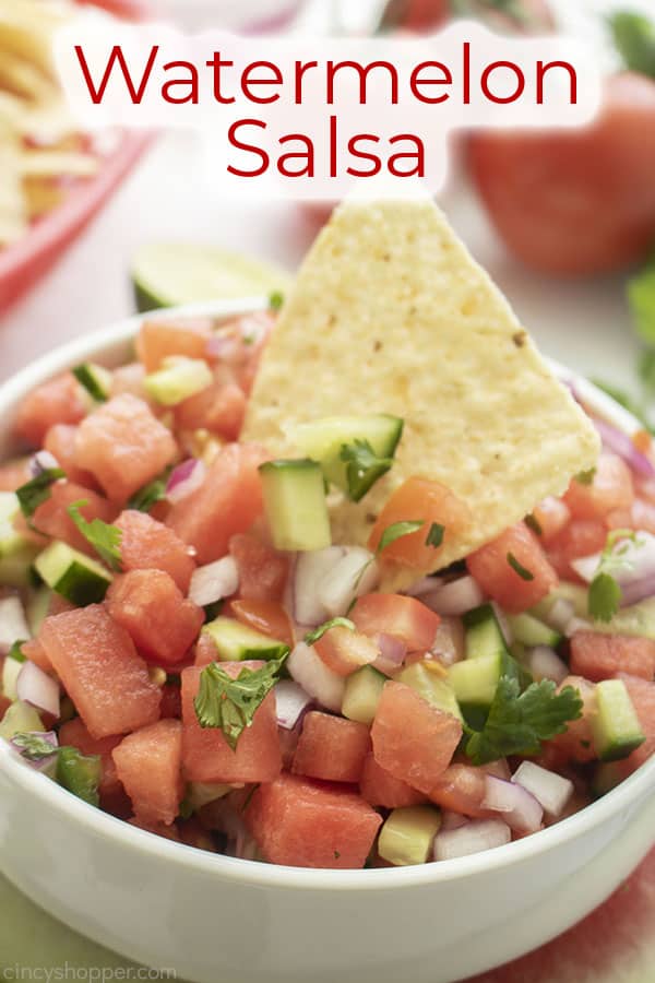 Text on image Watermelon Salsa