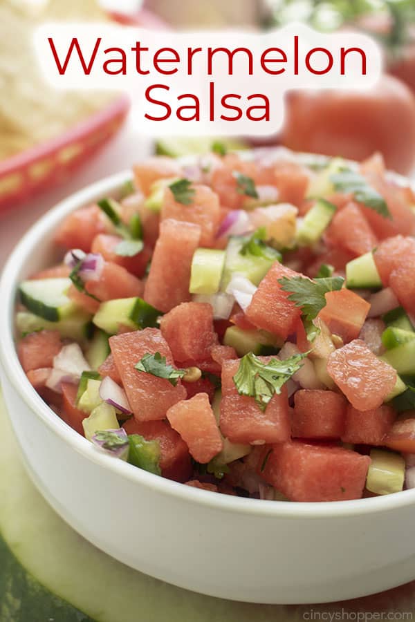 Text on image Watermelon Salsa