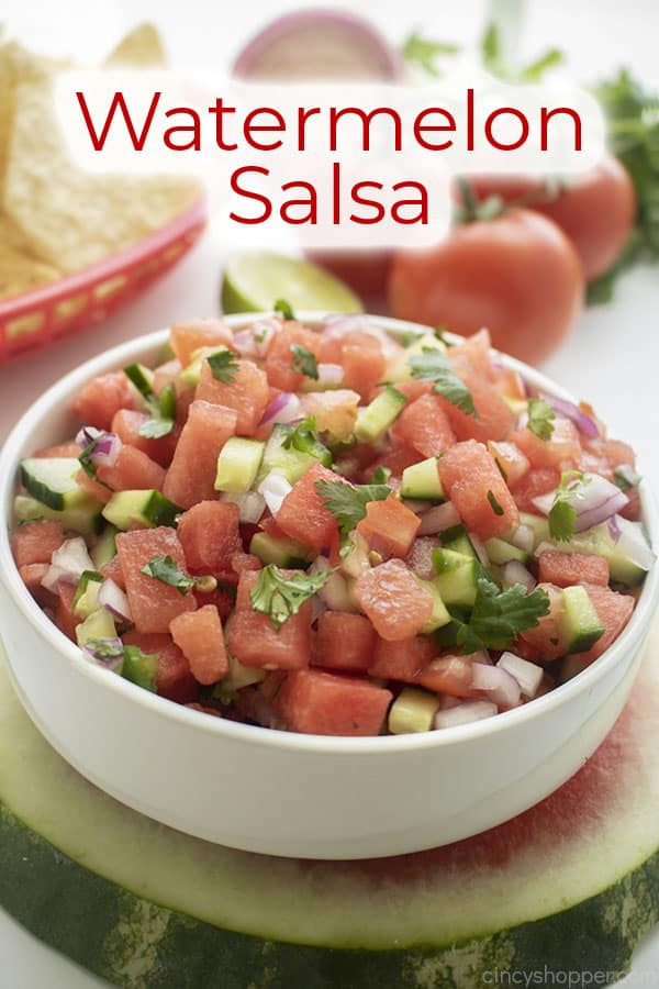 Text on image Watermelon Salsa