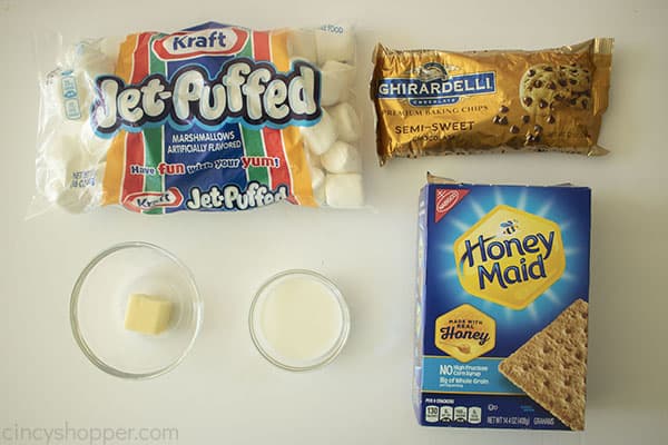 Ingredients to make Smore Dip