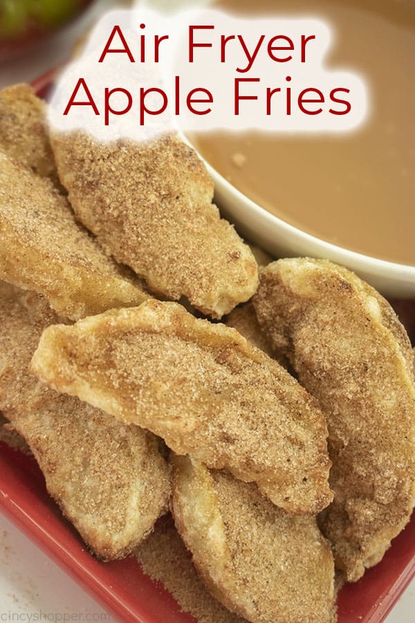 Text on image Air Fryer Apple Fries