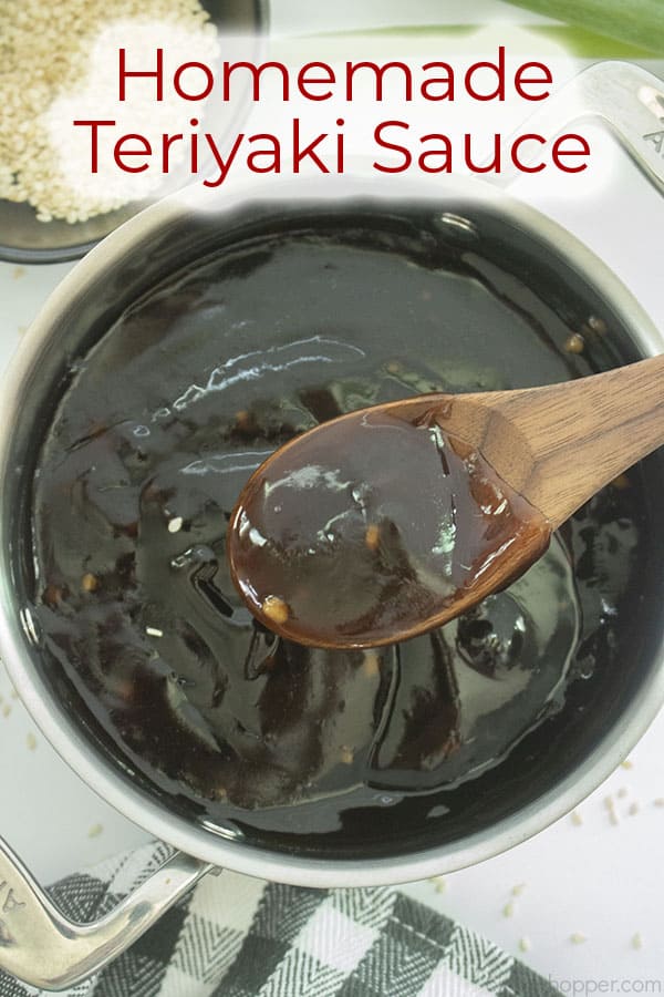 Text on image Homemade Teriyaki Sauce