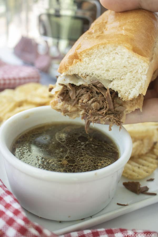 French Dip Sandwich with au jus