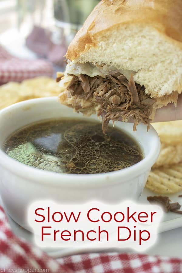 5-Ingredient Slow Cooker French Dip Sandwiches - So Good!