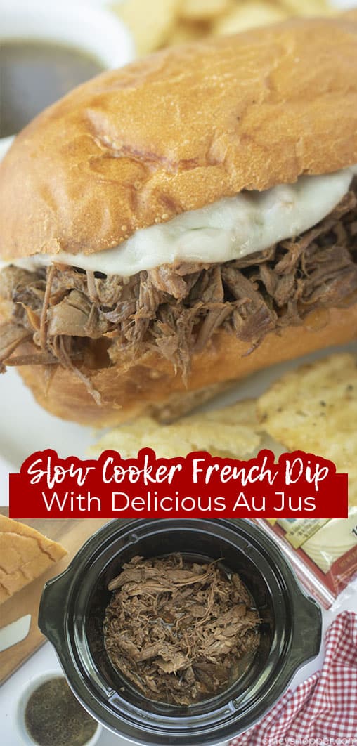 Long pin Slow Cooker French Dip with Delicious Au Jus