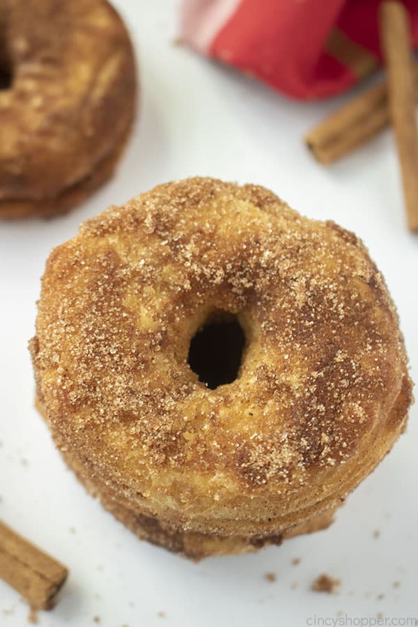 Cinnamon Sugar Biscuit Air Fryer Donuts