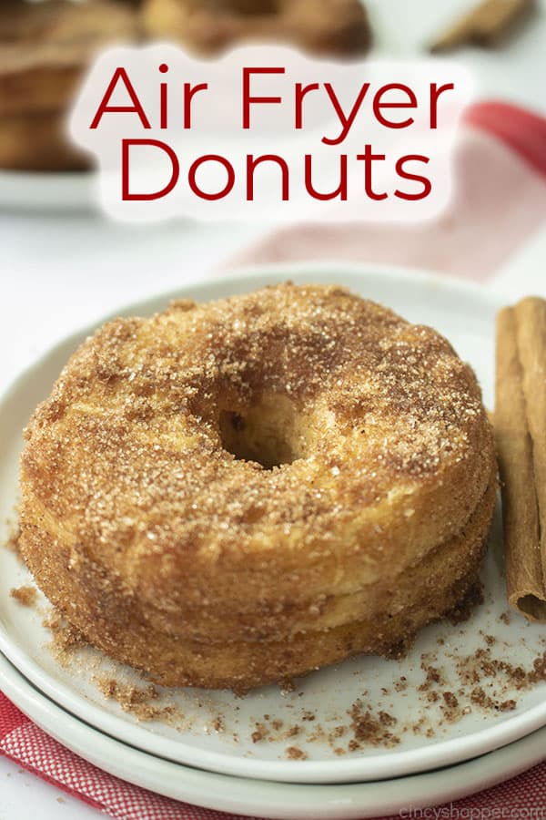 Text on image Air Fryer Donuts