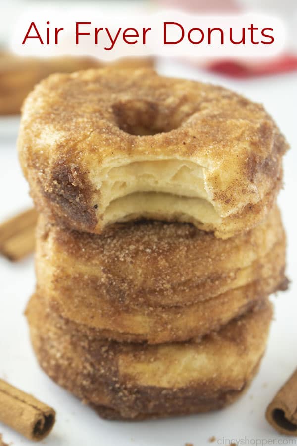 Text on image Air Fryer Donuts