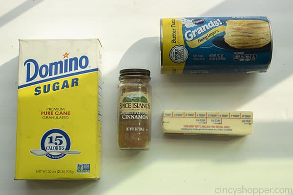 Ingredients for Air Fryer Biscuit Donuts