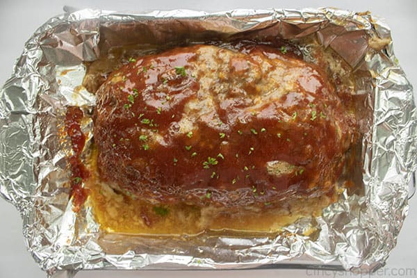 Cooked meatloaf