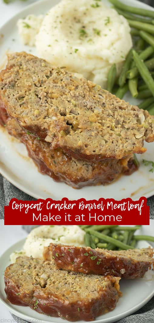 Long pin Copycat Cracker Barrel Meatloaf Make it at home