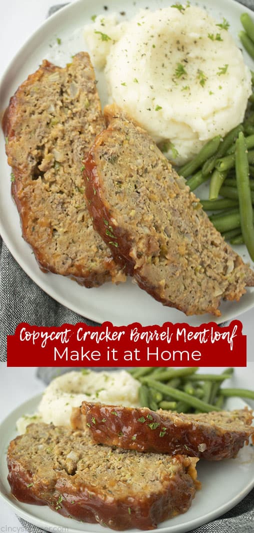Long pin Copycat Cracker Barrel Meatloaf Make it at home