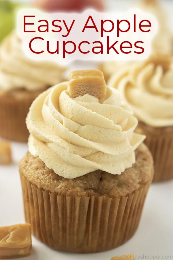 Text on image Easy Apple Cupcakes